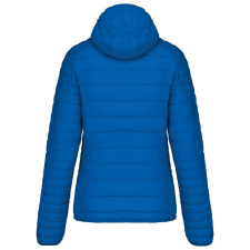 KARIBAN kapucnis bélelt meleg és ultrakönnyű Női kabát KA6111, Light Royal Blue-XS női dzseki, kabát