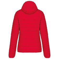 KARIBAN kapucnis bélelt meleg és ultrakönnyű Női kabát KA6111, Red-XL női dzseki, kabát