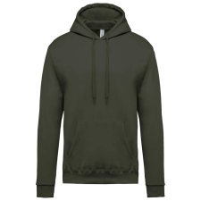KARIBAN kapucnis férfi pulóver KA476, Dark Khaki-XS férfi pulóver, kardigán