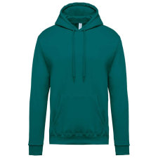 KARIBAN kapucnis férfi pulóver KA476, Emerald Green-2XL férfi pulóver, kardigán