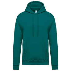 KARIBAN kapucnis férfi pulóver KA476, Emerald Green-S