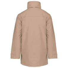 KARIBAN kapucnis kabát steppelt béléssel KA677, Beige-XL