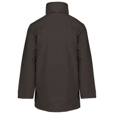 KARIBAN kapucnis kabát steppelt béléssel KA677, Dark Grey-L