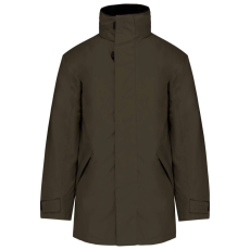 KARIBAN kapucnis kabát steppelt béléssel KA677, Deep Khaki-4XL