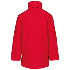 KARIBAN kapucnis kabát steppelt béléssel KA677, Red-XL