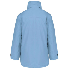 KARIBAN kapucnis kabát steppelt béléssel KA677, Sky Blue-M