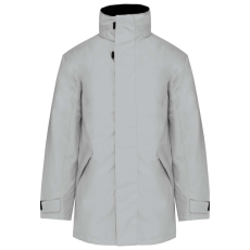 KARIBAN kapucnis kabát steppelt béléssel KA677, Snow Grey-L