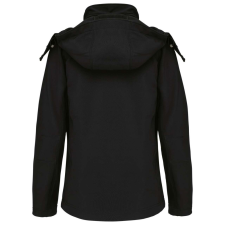 KARIBAN kapucnis Női softshell dzseki KA414, Black-L női dzseki, kabát