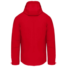 KARIBAN kapucnis softshell férfi dzseki KA413, Red-2XL férfi kabát, dzseki