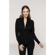 KARIBAN Kardigán Kariban női női (50%pamut akril 290g/m2) black, L