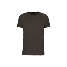 KARIBAN körkötött organikus férfi póló rövid ujjú KA3032IC, Dark Grey-L férfi póló