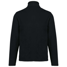 KARIBAN környezetbarát, unisex cipzáras mikropolár pulóver KA9121, Black-S