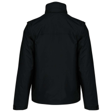 KARIBAN levehető ujjú bélelt kabát KA639, Black/Orange-XL férfi kabát, dzseki