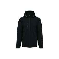 KARIBAN levehető ujjú kapucnis softshell dzseki KA422, Black-XS
