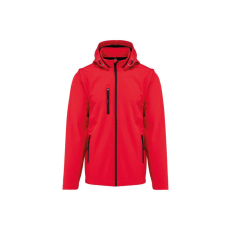 KARIBAN levehető ujjú kapucnis softshell dzseki KA422, Red-2XL
