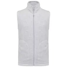 KARIBAN LUCA, férfi polár mellény KA913, Ash Heather-4XL