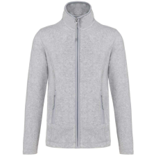 KARIBAN MAUREEN Nöi cipzáras polár pulóver KA907, Ash Heather-XL női pulóver, kardigán
