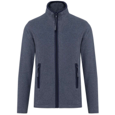 KARIBAN MAUREEN Nöi cipzáras polár pulóver KA907, French Navy Heather-2XL női pulóver, kardigán