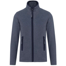 KARIBAN MAUREEN Nöi cipzáras polár pulóver KA907, French Navy Heather-M