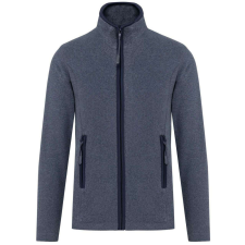 KARIBAN MAUREEN Nöi cipzáras polár pulóver KA907, French Navy Heather-XS női pulóver, kardigán