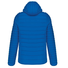 KARIBAN meleg és ultrakönnyű kapucnis bélelt férfi kabát KA6110, Light Royal Blue-4XL férfi kabát, dzseki