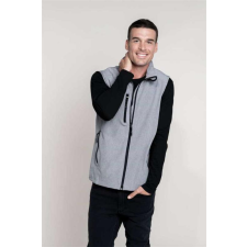 KARIBAN Mellény Kariban softshell férfi cipzáras férfi (300g/m2) titanium, 4XL munkaruha