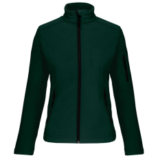 KARIBAN Női 3 rétegű softshell dzseki, Kariban KA400, Bottle Green-S