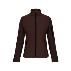 KARIBAN Női 3 rétegű softshell dzseki, Kariban KA400, Chocolate-XL