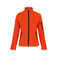 KARIBAN Női 3 rétegű softshell dzseki, Kariban KA400, Fluorescent Orange-M