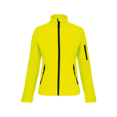 KARIBAN Női 3 rétegű softshell dzseki, Kariban KA400, Fluorescent Yellow-4XL