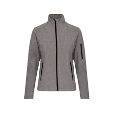 KARIBAN Női 3 rétegű softshell dzseki, Kariban KA400, Marl Grey-XL