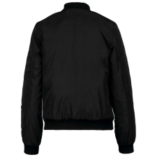 KARIBAN Női bélelt dzseki, cipzáras ujjzsebbel KA6123, Black-S női dzseki, kabát