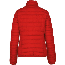 KARIBAN Női bélelt meleg és ultrakönnyű kabát KA6121, Red-M női dzseki, kabát
