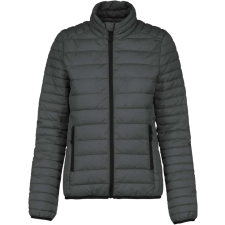 KARIBAN Női bélelt meleg és ultrakönnyű kabát , Kariban KA6121, Marl Dark Grey-L női dzseki, kabát