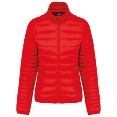 KARIBAN Női bélelt meleg és ultrakönnyű kabát , Kariban KA6121, Red-XL