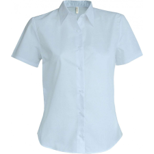 KARIBAN Női blúz Kariban KA536 Ladies&#039; Short-Sleeved Oxford Shirt -4XL, Oxford Blue blúz