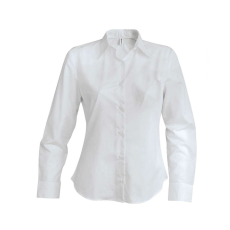 KARIBAN Női blúz Kariban KA538 Ladies' Long-Sleeved non-Iron Shirt -2XL, White