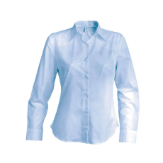 KARIBAN Női blúz Kariban KA538 Ladies' Long-Sleeved non-Iron Shirt -XL, Bright Sky
