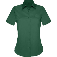 KARIBAN Női blúz Kariban KA548 Judith > Ladies' Short-Sleeved Shirt -2XL, Forest Green