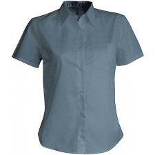 KARIBAN Női blúz Kariban KA548 Judith &gt; Ladies&#039; Short-Sleeved Shirt -2XL, Marl Storm Grey blúz