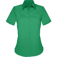KARIBAN Női blúz Kariban KA548 Judith &gt; Ladies&#039; Short-Sleeved Shirt -3XL, Kelly Green blúz