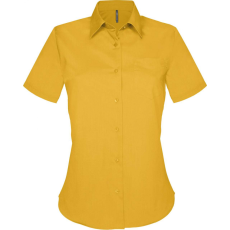 KARIBAN Női blúz Kariban KA548 Judith > Ladies' Short-Sleeved Shirt -3XL, Yellow