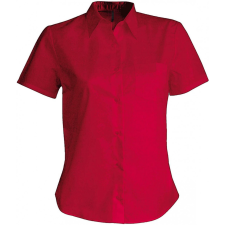 KARIBAN Női blúz Kariban KA548 Judith &gt; Ladies&#039; Short-Sleeved Shirt -M, Classic Red blúz