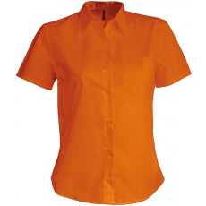 KARIBAN Női blúz Kariban KA548 Judith > Ladies' Short-Sleeved Shirt -M, Orange