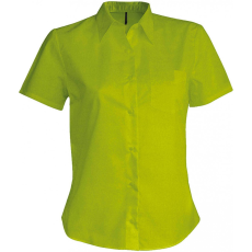 KARIBAN Női blúz Kariban KA548 Judith > Ladies' Short-Sleeved Shirt -XS, Burnt Lime