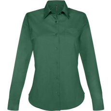 KARIBAN Női blúz Kariban KA549 Jessica > Ladies' Long-Sleeved Shirt -2XL, Forest Green