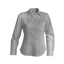 KARIBAN Női blúz Kariban KA549 Jessica &gt; Ladies&#039; Long-Sleeved Shirt -2XL, Marl Storm Grey blúz
