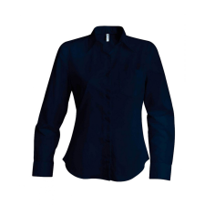 KARIBAN Női blúz Kariban KA549 Jessica &gt; Ladies&#039; Long-Sleeved Shirt -2XL, Navy blúz