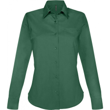 KARIBAN Női blúz Kariban KA549 Jessica &gt; Ladies&#039; Long-Sleeved Shirt -3XL, Forest Green blúz