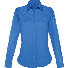 KARIBAN Női blúz Kariban KA549 Jessica > Ladies' Long-Sleeved Shirt -4XL, Light Royal Blue